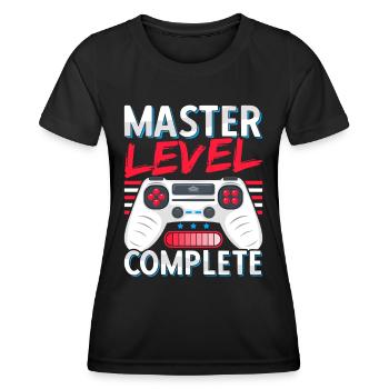Master's Degree Graduate Business Administration Student Studies - Women's Functional T-Shirt - black - Front - AI Model Female 172 light (172cm)