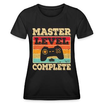 Master's Degree Graduate Business Administration Student Studies - Women's Functional T-Shirt - black - Front - AI Model Female 172 light (172cm)