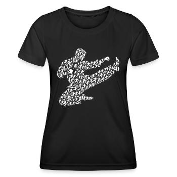 Karate Karate Fighter Martial Arts Shotokan - Women's Functional T-Shirt - black - Front - AI Model Female 172 light (172cm)