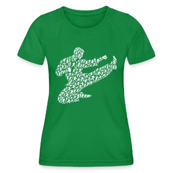 Karaté Karaté Combattant Arts Martiaux Shotokan - T-shirt sport Femme - vert - Devant - AI Model Female 172 dark (172cm)
