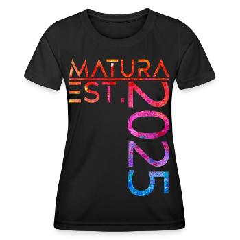 Matura EST. 2025 - Frauen Funktions-T-Shirt - Schwarz - Vorne - AI Model Female 172 light (172cm)