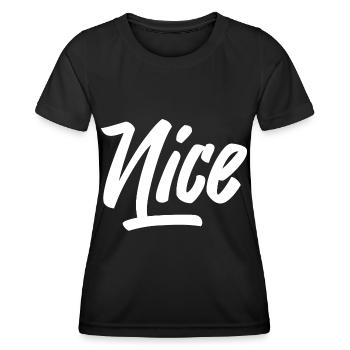 NICE - Women's Functional T-Shirt - black - Front - AI Model Female 172 light (172cm)