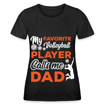 Volleyball Volleyballer Beach Volleyball Spieler - Frauen Funktions-T-Shirt - Schwarz - Vorne - AI Model Female 172 light (172cm)