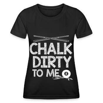 Billard 8 boules - T-shirt sport Femme - noir - Devant - AI Model Female 172 light (172cm)