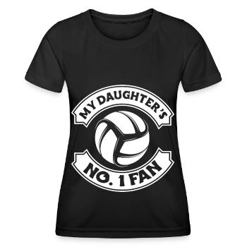 Volleyball Beachvolleyball - Frauen Funktions-T-Shirt - Schwarz - Vorne - AI Model Female 172 light (172cm)