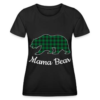 Mama Bear - Frauen Funktions-T-Shirt - Schwarz - Vorne - AI Model Female 172 light (172cm)