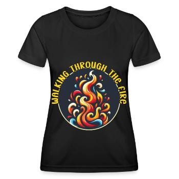 Paroles Mélomanes Auteurs-compositeurs Festival de musique - T-shirt sport Femme - noir - Devant - AI Model Female 172 light (172cm)
