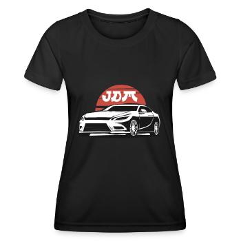 JDM Japan Motorsport Tuning Auto Drift Tuner Car - Women's Functional T-Shirt - black - Front - AI Model Female 172 light (172cm)