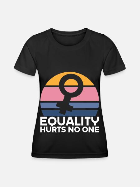 Feministin Feminismus Emanzipation Geschenk - Frauen Funktions-T-Shirt - Schwarz