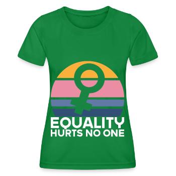 Cadeau d'émancipation du féminisme féministe - T-shirt sport Femme - vert - Devant - AI Model Female 172 dark (172cm)