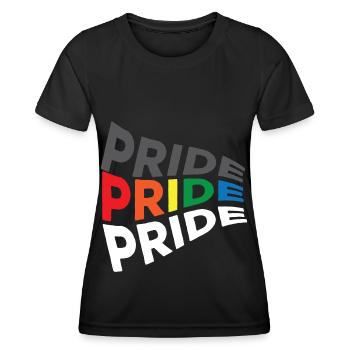 Gay Homosexuell Schwul Lespisch LGBT - Frauen Funktions-T-Shirt - Schwarz - Vorne - AI Model Female 172 light (172cm)