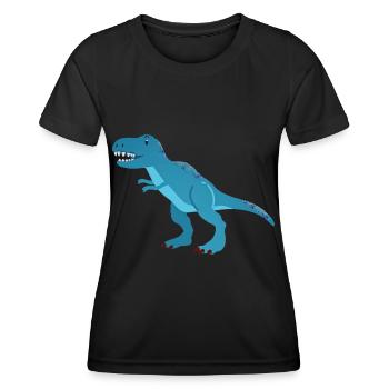 Tyrannosaurus rex - Women's Functional T-Shirt - black - Front - AI Model Female 172 light (172cm)