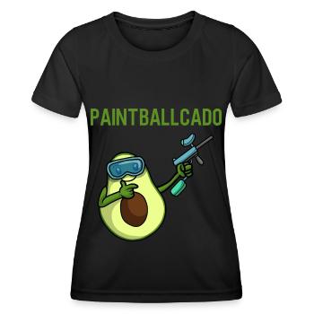 Paintball - Women's Functional T-Shirt - black - Front - AI Model Female 172 light (172cm)