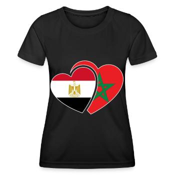 Marokko & Ägypten - Frauen Funktions-T-Shirt - Schwarz - Vorne - AI Model Female 172 light (172cm)