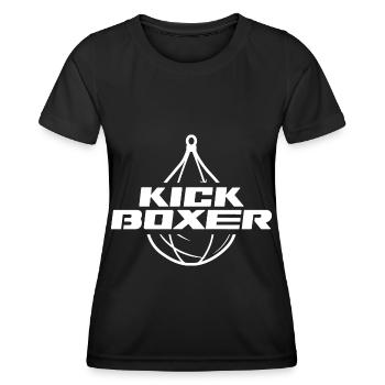 Kickboxer Kickboxing Kick Boxer Kickboxen - Frauen Funktions-T-Shirt - Schwarz - Vorne - AI Model Female 172 light (172cm)