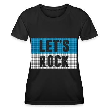 Rock and Roll Music Rock - Women's Functional T-Shirt - black - Front - AI Model Female 172 light (172cm)