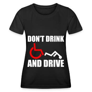 Wheelchair Humor Disabled - Women's Functional T-Shirt - black - Front - AI Model Female 172 light (172cm)