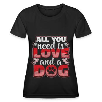 Haustier Hundeerziehung - Frauen Funktions-T-Shirt - Schwarz - Vorne - AI Model Female 172 light (172cm)
