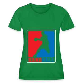 Handball competition team club - Women's Functional T-Shirt - kelly green - Front - AI Model Female 172 dark (172cm)