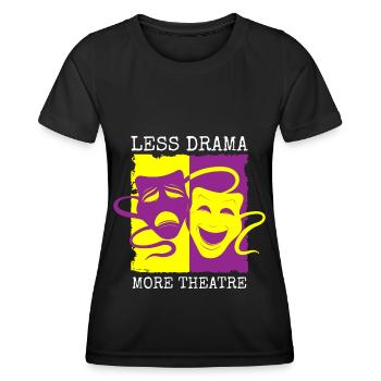 Rideau de répétition d’acteur - T-shirt sport Femme - noir - Devant - AI Model Female 172 light (172cm)