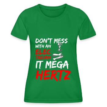 Electricity Electronics Technician - Women's Functional T-Shirt - kelly green - Front - AI Model Female 172 dark (172cm)
