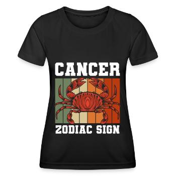 Sternzeichen Geburtstag Konstellation Sterne - Frauen Funktions-T-Shirt - Schwarz - Vorne - AI Model Female 172 light (172cm)