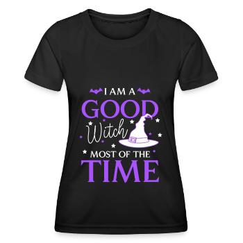 Magie d’Halloween des sorcières - T-shirt sport Femme - noir - Devant - AI Model Female 172 light (172cm)