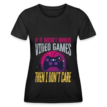 Gamer Gamer Designs - Women's Functional T-Shirt - black - Front - AI Model Female 172 light (172cm)