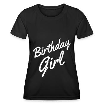 birthday girl - birthday Girl - T-shirt sport Femme - noir - Devant - AI Model Female 172 light (172cm)