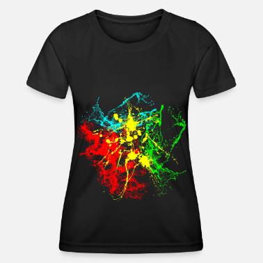 Spruzzi di vernice Maglietta sportiva per donna