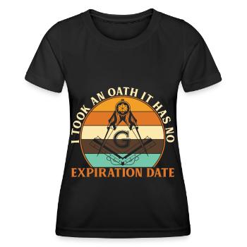 Freimaurer Winkel & Zirkel FREEMASON Prince Hall - Frauen Funktions-T-Shirt - Schwarz - Vorne - AI Model Female 172 light (172cm)