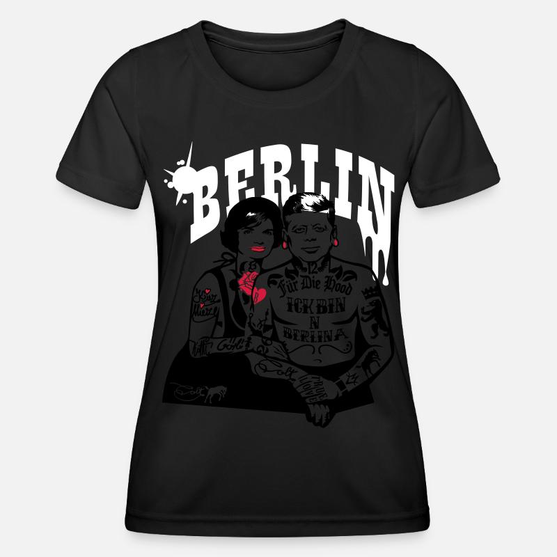 Berlin Caption - Women's Functional T-Shirt - black
