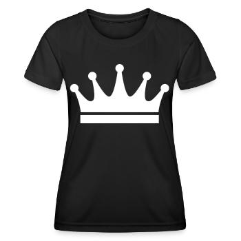 crown - Women's Functional T-Shirt - black - Front - AI Model Female 172 light (172cm)