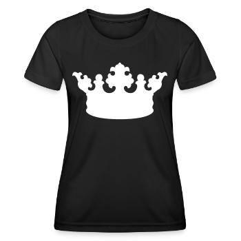 Couronne - T-shirt sport Femme - noir - Devant - AI Model Female 172 light (172cm)