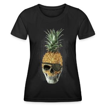 Pineapple Pirate - Women's Functional T-Shirt - black - Front - AI Model Female 172 light (172cm)