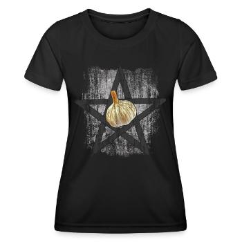 Garlic of Hell - Women's Functional T-Shirt - black - Front - AI Model Female 172 light (172cm)