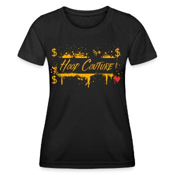 Hood Couture est 2023 - Frauen Funktions-T-Shirt - Schwarz - Vorne - AI Model Female 172 light (172cm)