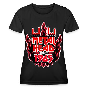 METALHEAD since 1965 - Women's Functional T-Shirt - black - Front - AI Model Female 172 light (172cm)