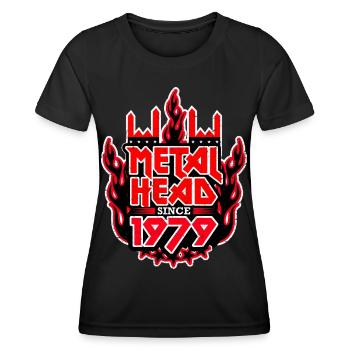 METALHEAD since 1979 - Women's Functional T-Shirt - black - Front - AI Model Female 172 light (172cm)