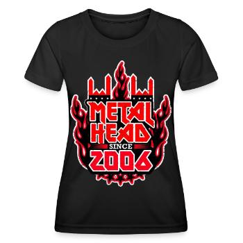 METALHEAD since 2006 - Women's Functional T-Shirt - black - Front - AI Model Female 172 light (172cm)