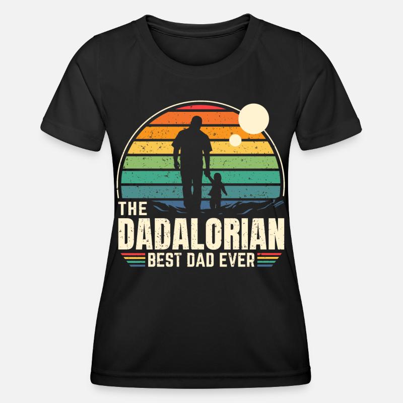 Sunset - The Dadalorian Command - Bester Vater - Frauen Funktions-T-Shirt - Schwarz