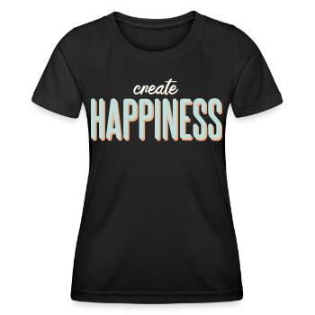 Positif - T-shirt sport Femme - noir - Devant - AI Model Female 172 light (172cm)