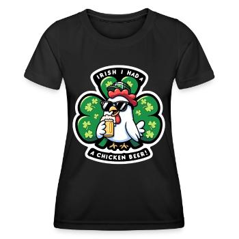 Happy Skt Patrick ́s day - Women's Functional T-Shirt - black - Front - AI Model Female 172 light (172cm)