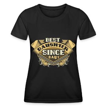 Cadeau fille fille - T-shirt sport Femme - noir - Devant - AI Model Female 172 light (172cm)