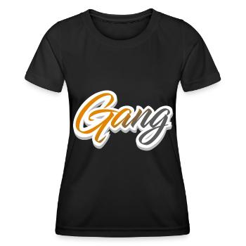 Équipe de gang - T-shirt sport Femme - noir - Devant - AI Model Female 172 light (172cm)