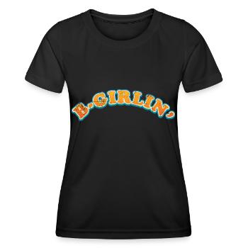 b-Girl Breakdance Girl - Frauen Funktions-T-Shirt - Schwarz - Vorne - AI Model Female 172 light (172cm)