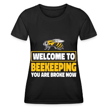 Imker Bienenzüchter Bienen Honigbiene Imkerei - Frauen Funktions-T-Shirt - Schwarz - Vorne - AI Model Female 172 light (172cm)