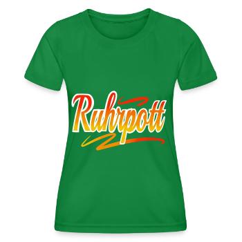 Ruhrpott - Frauen Funktions-T-Shirt - Kelly Green - Vorne - AI Model Female 172 dark (172cm)
