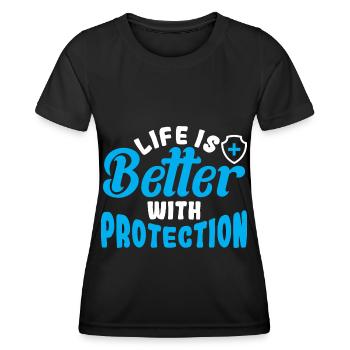 Agent d’assurance marchand d’assurance - T-shirt sport Femme - noir - Devant - AI Model Female 172 light (172cm)