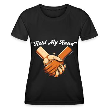 Paroles Mélomanes Auteurs-compositeurs Festival de musique - T-shirt sport Femme - noir - Devant - AI Model Female 172 light (172cm)